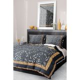 Pamuk SatenLastikli Çarşaf Deluxe Çift Kişilik 3D Dark Nevresim Takımı - Foster - 220 x 220 cm