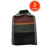 Pamuk Ve Yün Karışım Otantik Banyo Hamam Kesesi Peeling Eldiveni 17X25 Cm. X 3 Adet