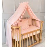 Pamuka Bebek Beşik Cibinlik Baby Pink