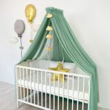 Pamuka Bebek Beşik Cibinlik Sage Green