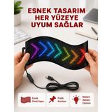 Pamukia USB Destekli LED Mağaza Tabelası – Renkli Rgb Kayan Yazı Paneli - Standart