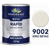 Pamukkale Arge Toptan Rapid Hızlı Kuruyan Metal Boyası Parlak 2.5 kg Kirli Beyaz Ral 9002 - KİRLİ BEYAZ-9002