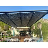 Pamukkale Branda Kamuflaj Örtü Ağ Ithal Kumaş Gölgelik Dekoratif Antrasit Renk File 3 M x 10 M - 3M X 10M