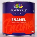 Pamukkale Enamel Sentetik Parlak Yağlı Boya 5 Kg Vişne Ral 3004