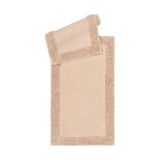 Pamuklu 2li Kare Banyo Klozet Paspas Takımı Sütlü Kahverengi 60 x 100 / 50 x 60 CM Sütlü Kahverengi