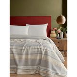 Pamuklu 4 Mevsim Çift Kişilik Battaniye, 180X220 Cm,%70 Pamuk%30 Polyester (Gri) - 0,6 x 19 x 29 cm - Çok Renkli