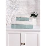Pamuklu 4'lü Banyo Havlu Seti Hamam Takımı Seti Günlük Çeyizlik Banyo Havlusu - 70 x 140 cm - Yeşil