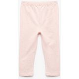 Pamuklu Beli Lastikli Basic Tayt - Pembe - 12 - 18 Ay