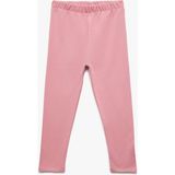 Pamuklu Beli Lastikli Basic Tayt - Pembe - 18 - 24 Ay