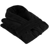 Pamuklu Bornoz Unisex % 100 Pamuklu Yüksek Kaliteli Bornoz - Siyah