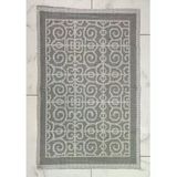Pamuklu Bukle Lüks Kilim (50x80)-Spiral Gri