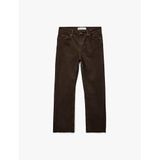 Pamuklu Dar Kalıp Düğmeli Cepli İspanyol Paça Crop Jean Pantolon - Kick Flare Jeans