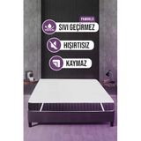 Pamuklu Dört Köşe Lastikli Su Sıvı Geçirmez Yatak Koruyucu Alez 90X190cm