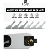Pamuklu Erkek Babet Çorap Dikişsiz Görünmez Kaydırmaz Topuk Silikonlu 6’lı Paket - 40 - 44 - Beyaz - Gri