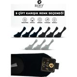 Pamuklu Erkek Babet Çorap Dikişsiz Görünmez Kaydırmaz Topuk Silikonlu 9’lu Paket - 40 - 44 - Lacivert - Antrasit - Gri