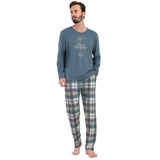 Pamuklu Erkek Uzun Kol Pijama Takım, 408515