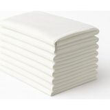 Pamuklu Fermuarlı Iç Yastık Kılıfı 10'lu Set Beyaz 50X70 cm - 50 x 70 cm