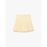 Pamuklu Gabardin Kumaş Basic Pileli Etek