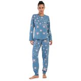 Pamuklu Kadın Uzun Kol Pijama Takım, 403135