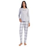 Pamuklu Kadın Uzun Kol Pijama Takım, 403144