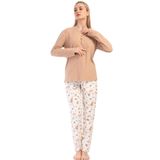 Pamuklu Kadın Uzun Kol Pijama Takım, 404028