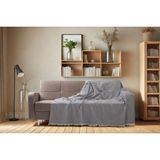 Pamuklu Kaymaz Koltuk Çekyat Örtüsü&koltuk Şalı 170X210 - Antrasit - 170 x 210 cm