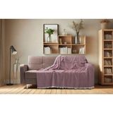 Pamuklu Kaymaz Koltuk Çekyat Örtüsü&koltuk Şalı 170X210 - Mor - 170 x 210 cm