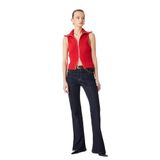 Pamuklu Kemerli İspanyol Paça Dar Kesim Denim Pantolon - Flare Jeans