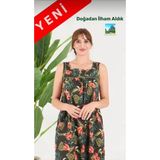 Pamuklu Kumaştan Geniş Kesim Yeni Desen Cepli Büyük Beden Ev Elbise - 3XL - Antrasit - Siyah - Kırmızı