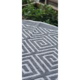 Pamuklu Organik Kilim Yıkanabilir (Kalın Ürün Bukle) - 50 x 80 cm - Gri