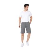 Pamuklu Örme Slim Fit Erkek Şort (Gri, L)