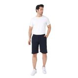 Pamuklu Örme Slim Fit Erkek Şort (Lacivert, XL)