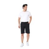 Pamuklu Örme Slim Fit Erkek Şort (Siyah, M)