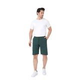 Pamuklu Örme Slim Fit Erkek Şort (Yeşil, L)