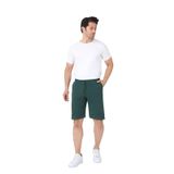Pamuklu Örme Slim Fit Erkek Şort (Yeşil, M)