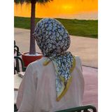 Pamuklu Pera Desen Eşarp - Antrasit