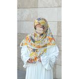 Pamuklu Piraye Desen Eşarp - Tereyağ Sarısı