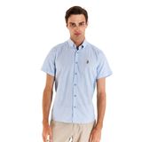 Pamuklu Regular Fit Kısa Kollu Gömlek Erkek GÖMLEK G081GL0041829502