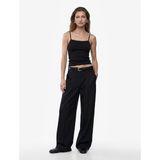 Pamuklu Ribanalı Slim Fit Kare Yaka İp Askılı Atlet Bluz