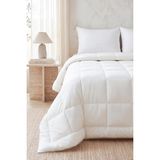 Pamuklu Saten Biyeli Mikrojel Çift Kişilik Yorgan 195 x 215 cm - 100 x 100 cm - Çok Renkli