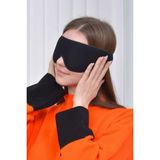 Pamuklu Sauna Suit Uyku Göz Maskesi Yıkanabilir Siyah Uyku Bandı Rahat ve Esnek Kullanım İçin