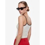 Pamuklu Slim Fit İnce Askılı Puantiyeli Atlet