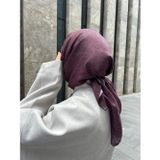 Pamuklu Soft İnci Desen Eşarp-Vişne Çürüğü