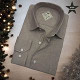 Pamuklu Uzun Kollu Erkek Gömlek (Regular Kalıp) - 5XL - Camel