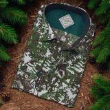 Pamuklu Yeşil Uzun Kollu Erkek Gömlek (Slim Fit Kalıp)