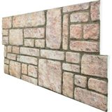 Pan Dekor 5 Adet (2.5m2) Karma Taş Desenli 3 Boyutlu Renkli Strafor Köpük Duvar Kaplama Paneli (KR-302)