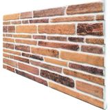Pan Dekor 5 Adet (2,5m2) x Kesme Taş Desenli 3 Boyutlu Renkli Strafor Köpük Duvar Kaplama Paneli (KS-406)