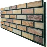 Pan Dekor 5 Adet (3m2) x Tuğla Strafor Dış Cephe Duvar Paneli (DCT-512) - 120 x 50 - Bej - Tekli