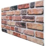 Pan Dekor 5 Adet(2,5m2) x Tuğla Desenli 3 Boyutlu Renkli Strafor Köpük Duvar Kaplama Paneli (BR-509)