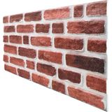 Pan Dekor 5 Adet(2,5m2) x Tuğla Desenli 3 Boyutlu Renkli Strafor Köpük Duvar Kaplama Paneli (BR-535)